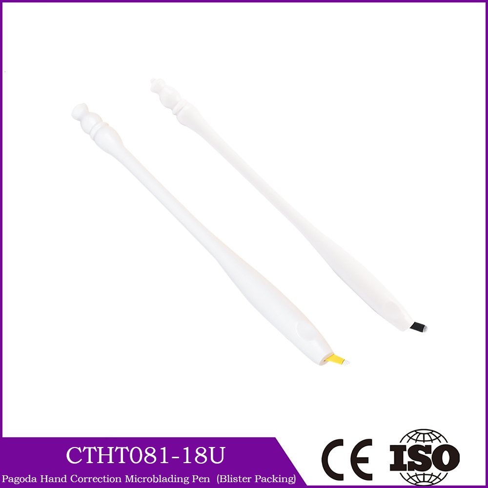 EO Gas Sterilized Disposable 3D Permanent Makeup Manual Pen #18U Blade For Beginner To Modify Holding posture