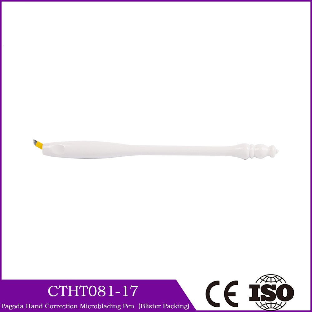 EO Gas Sterilized Disposable 3D Permanent Makeup Manual Pen #17 Blade For Beginner To Modify Holding posture