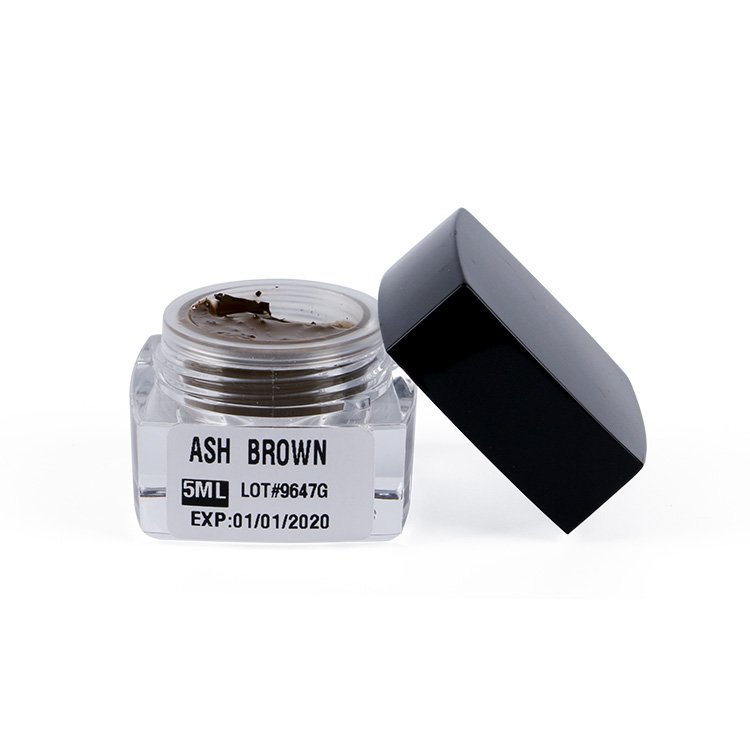 Lush Color Microblading Eyebrow Pigment , Ash Brown Ink for 3D Embroidery Eyebrow Microblading