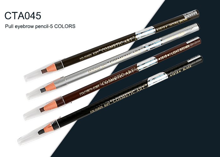 Pull eyebrow pencil-6 colors for eyebrow makeup 12pcs/box