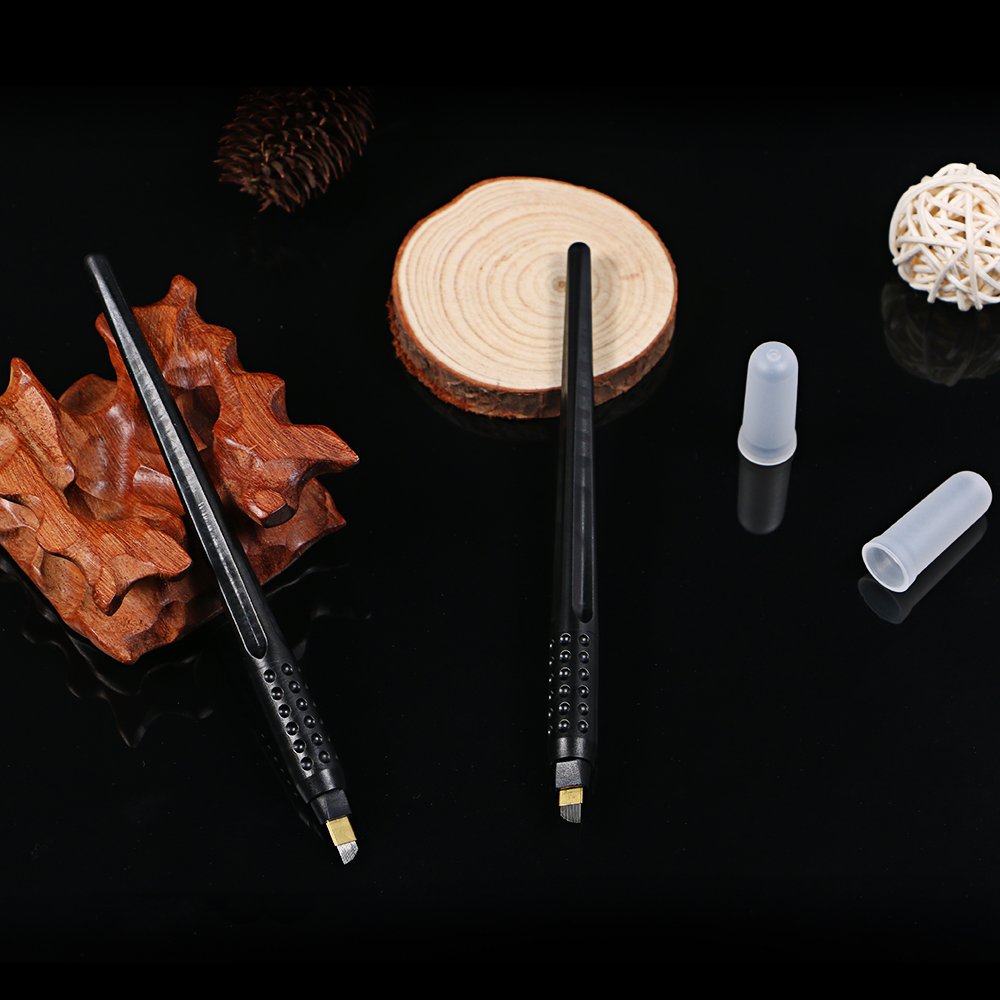 EO Gas Sterilized Disposable Microshading Pen Hard Blade Black Hand Tool
