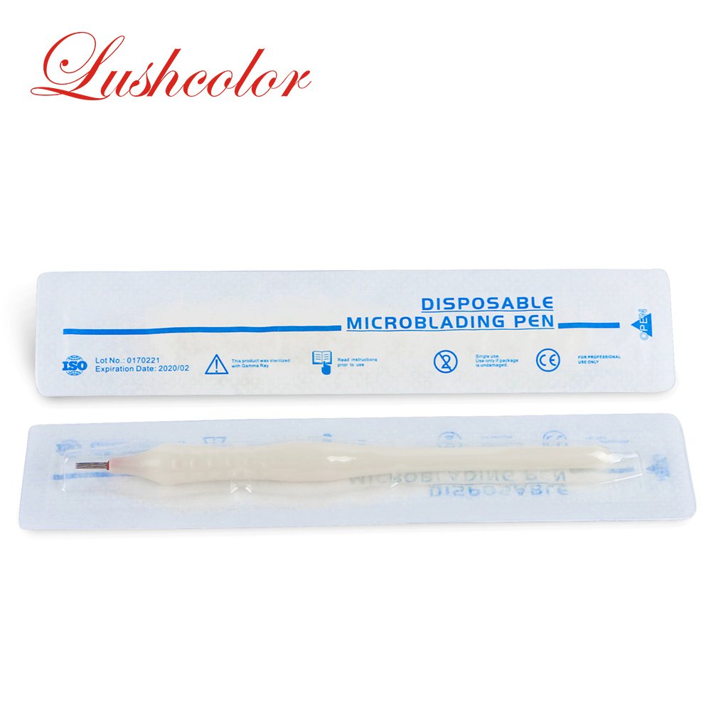 Disposable Microblading Manual Pen 21 Pin White Eyebrow Shadow Hand Tool For Ombre Eyebrow