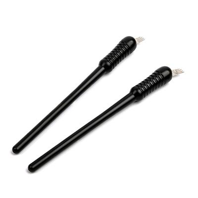Black Plastic Disposable Micro Shading Pen with Double Raw 16 Blade , Microbading Disposable Shading Pen with Sketch Blade Facto