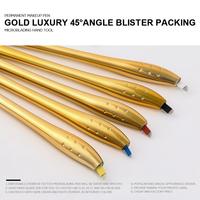 EO Gas Sterilized Golden Luxury Disposable Microblading Pen Blister Packing Hand Tool