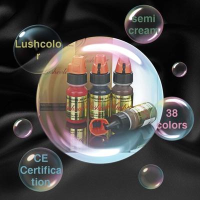 Lushcolor Semi Cream Micropigments Or Tattoo Ink Suitable for MIcroblading Tattoo Eyebrows and PMU Machine