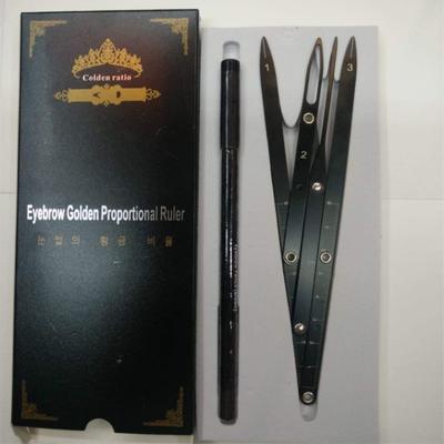 New Adjusted Black Golden Ratio Mean Caliper For Microblading Perfect Eyebrow Shapes With 50 OEM Available