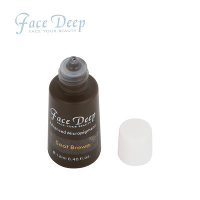 Factory Supplier Face Deep Soot Brown Semi Cream Microshading & Hairstroking Micropigment for Dark Skin Eyebrow