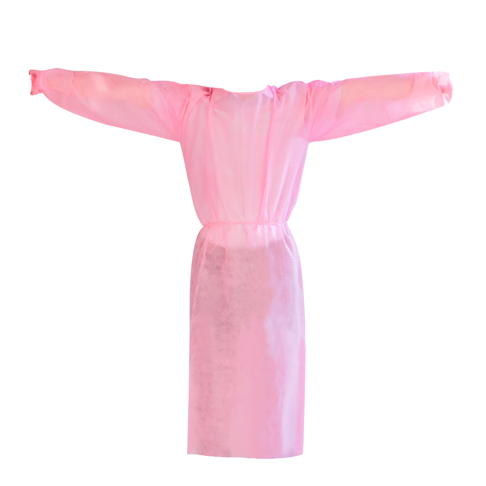 Factory Supplier Permanent Makeup Pink Disposable Surgical Clothing For Academy / Store / Salon