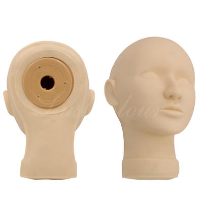 Rubber Permanent Makeup Training Head Model For Eyebrow Practice