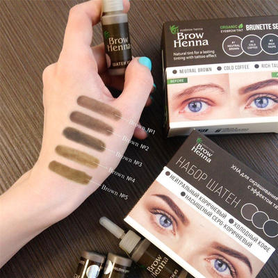 New Arrival Microblading Brows Henna For Beauty Makeup 6 Colors