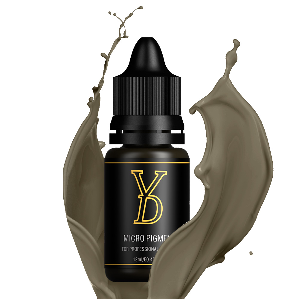 Factory Supplier YD Liquid Pigment Dark Ash Brown Eyebrow Pure Plant Ink for Permanent Makeup Machine