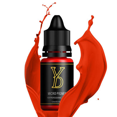 Factory Supplier YD Liquid Ink Red Lip Pure Plant Microigmentation for Permanent Makeup Machine