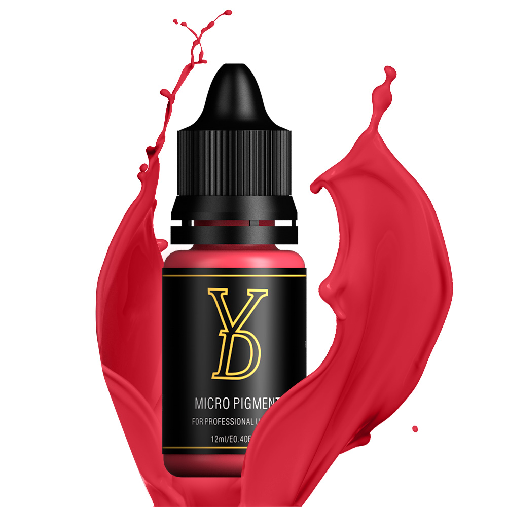 Factory Supplier YD Liquid Pigment Hot Pink Lip Ink Pure Plant Microigmentation for Permanent Makeup Machine