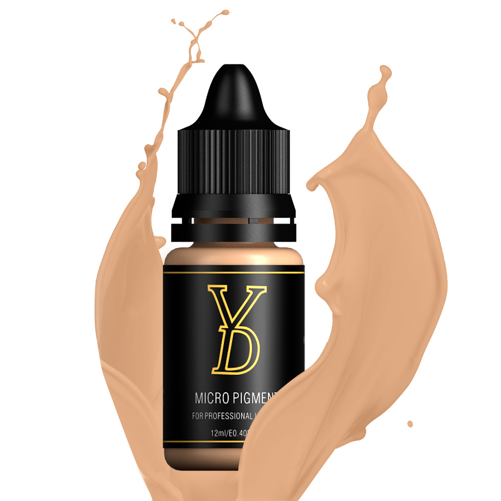 Factory Supplier YD Liquid Pigment Neutral Flesh Eyebrow Ink Pure Plant Microigmentation for Permanent Makeup Machine