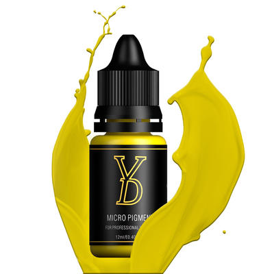 Factory Supplier YD Liquid Pigment Yellow Ink Pure Plant Microigmentation for Permanent Makeup Machine