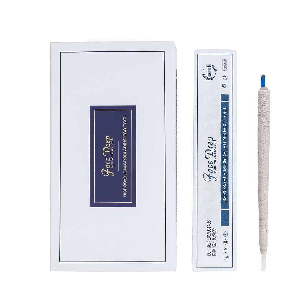 New Arrival Biodegradable Disposable Microblading Pen with Blister Package Microblade Manual Tattoo Pen